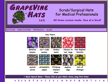 Tablet Screenshot of grapevinehatsllc.com